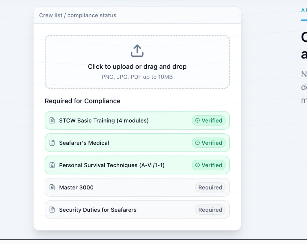 Crew Verification with Compliance Links: Why Role-Specific Matters